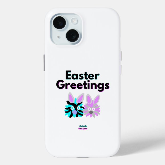 Funda De Case-Mate Para iPhone Bunny Fuzzies Apple iPhone 15 Funda (Reverso )