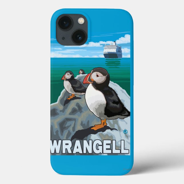 Funda De Case-Mate Para iPhone Buque de submarinismo y cruceros - Wrangell, Alask (Reverso)