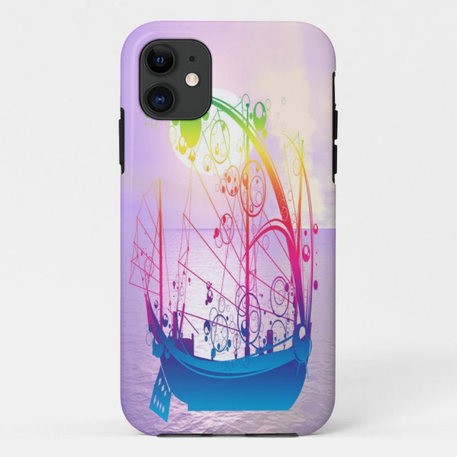 Funda De Case-Mate Para iPhone Buque velero al amanecer (Reverso)
