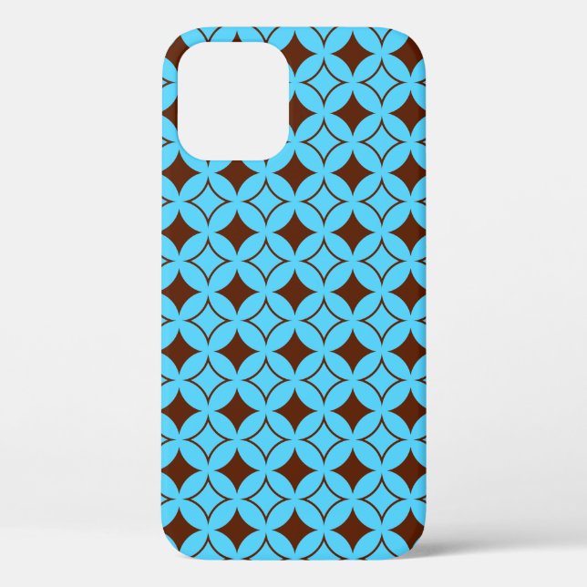Funda De Case-Mate Para iPhone Buques azul y marrón (Reverso )