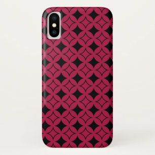 Funda Para iPhone X Buques rojos y negros