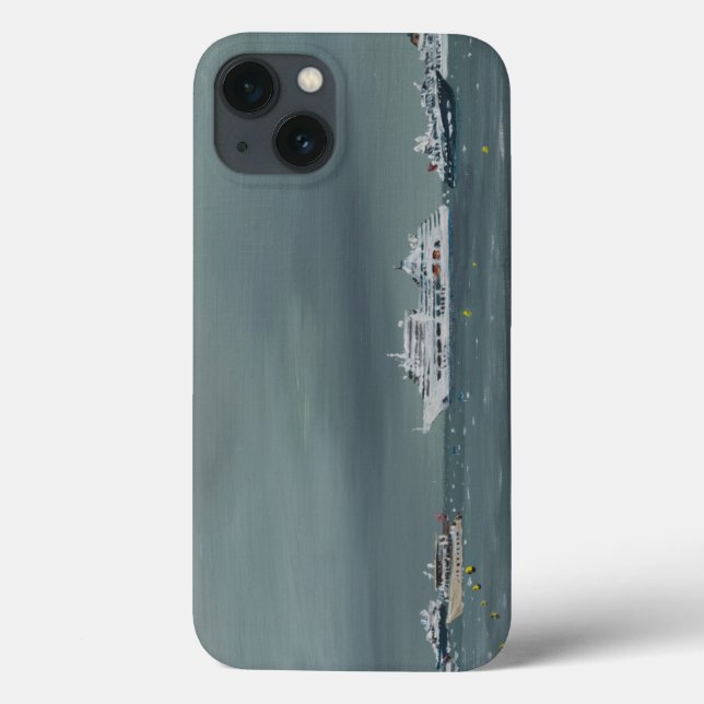 Funda De Case-Mate Para iPhone Buques y barcos en Cannes 2014 (Reverso)