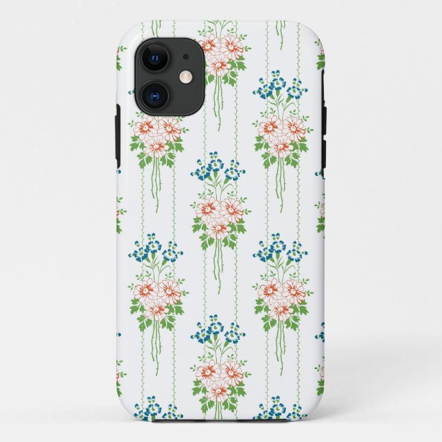 Funda De Case-Mate Para iPhone Buquet de flores de estilo barroco... (Reverso)
