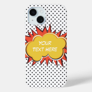 Funda Para iPhone 15 Burbuja de texto de Personalizado de explosión de
