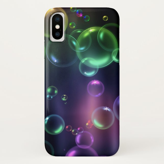 Funda De Case-Mate Para iPhone burbujas coloridas (Reverso)