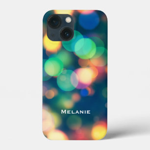 Funda Para iPhone 13 Mini Burbujas coloridas de moda en Bokeh personalizadas