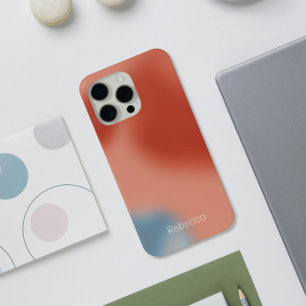 Funda Para iPhone 15 Pro Max Burbujas de degradado rosa y azul