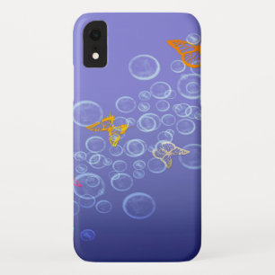Funda Para iPhone XR Burbujas en las mariposas