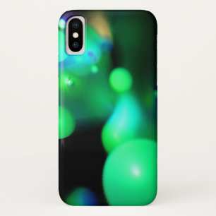 Funda Para iPhone X BURBUJAS FRACTALES VERDES AZULES verde azuladas EN