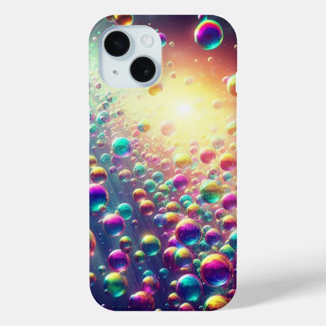 Funda De Case-Mate Para iPhone Burbujas Radiantes (Reverso )