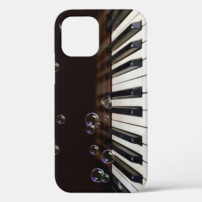 Funda De Case-Mate Para iPhone Burbujas sobre el piano (Reverso )