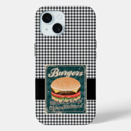 Funda Para iPhone 15 Burgers Retro