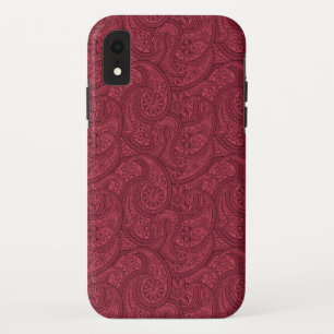 Funda Para iPhone XR Burgundy Paisley