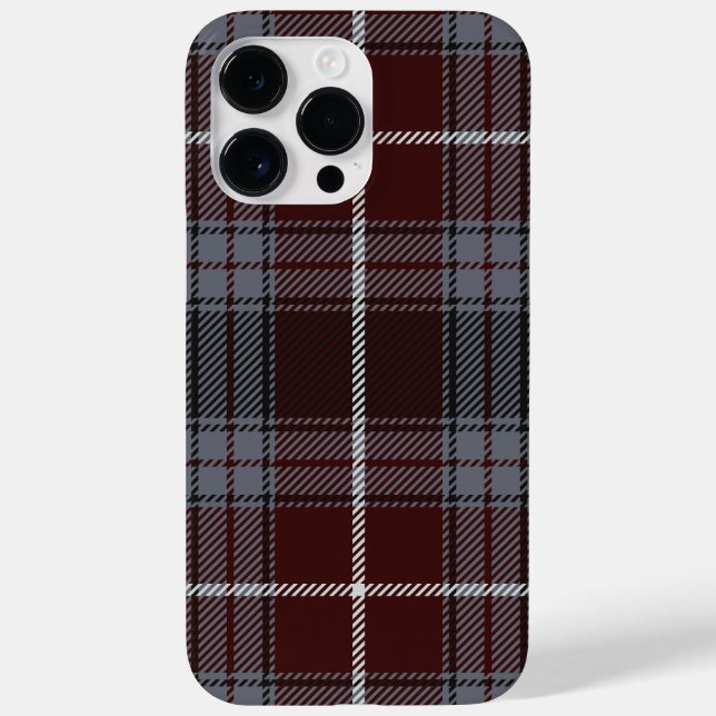 Funda De Case-Mate Para iPhone Burgundy Scholar Plaid (Reverso)