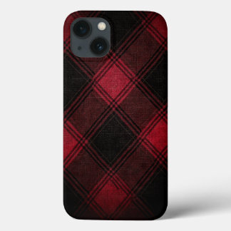Funda Para iPhone 13 Burgundy Tartán