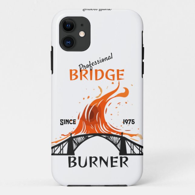 Funda De Case-Mate Para iPhone Burner de puente profesional (Reverso)