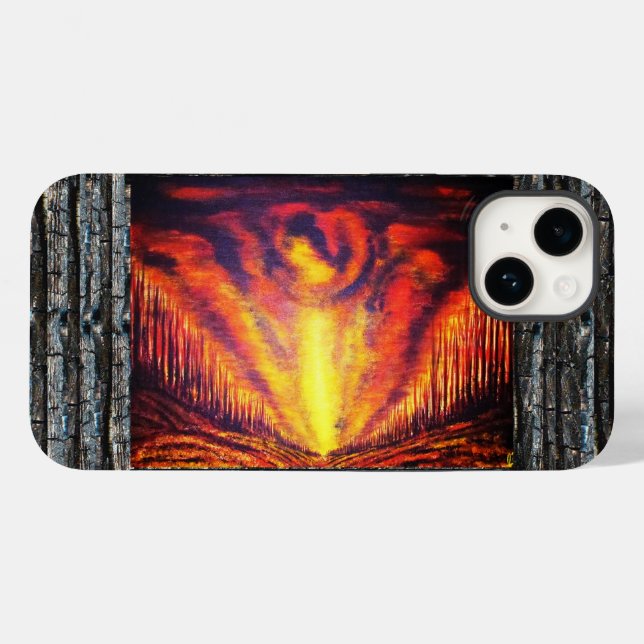 Funda De Case-Mate Para iPhone Burning Sky (Reverso (Horizontal))
