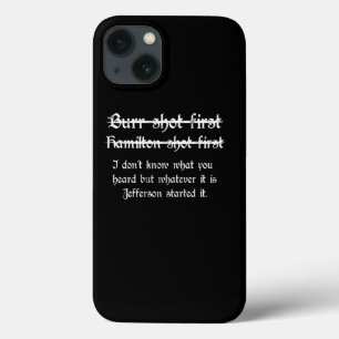 Funda Para iPhone 13 Burr Shot First Alexander Hamilton Funny Unique