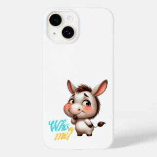 Funda Para iPhone 14 De Case-Mate Burro Adorable para Navidades 2024 - Regalo perfec