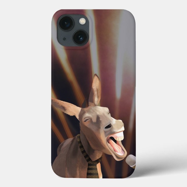 Funda De Case-Mate Para iPhone Burro cantante gracioso - Amantes del burro (Reverso)