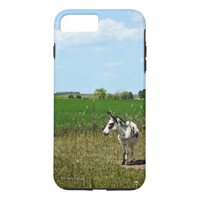 Funda De Case-Mate Para iPhone Burro en un campo (Reverso)