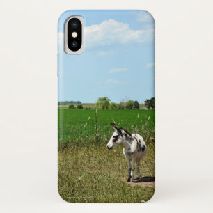 Funda Para iPhone X Burro en un campo