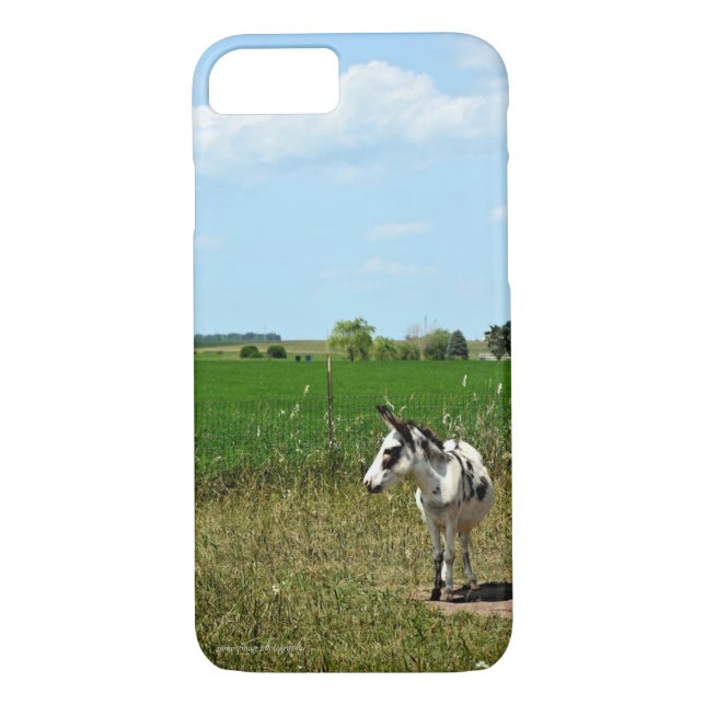 Funda De Case-Mate Para iPhone Burro en un campo (Reverso)
