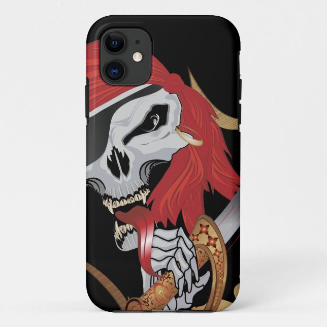 Funda De Case-Mate Para iPhone Burro pirata malvado (Reverso)