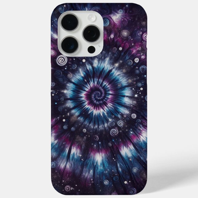 Funda De Case-Mate Para iPhone Burst cósmica, patrón de tinte de empate (Reverso )