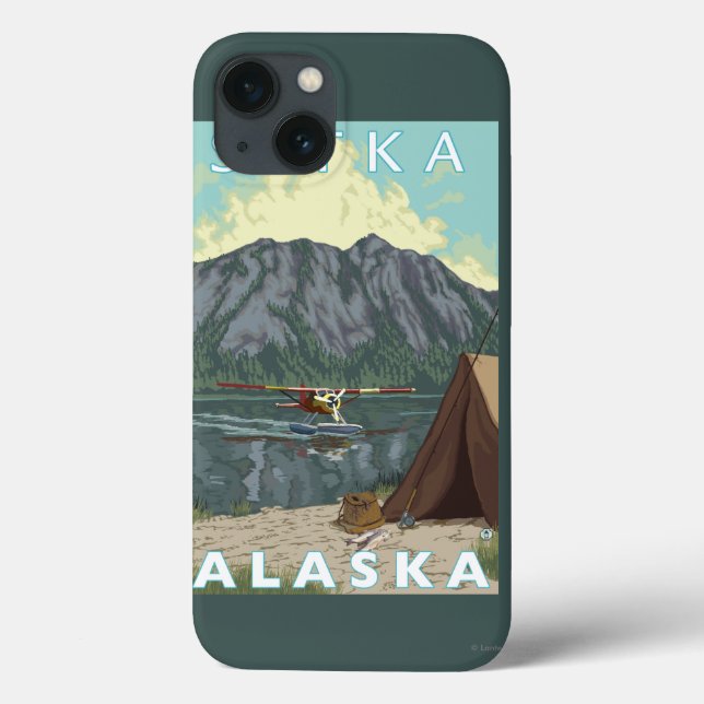 Funda De Case-Mate Para iPhone Bush Plane & Fishing - Sitka, Alaska (Reverso)