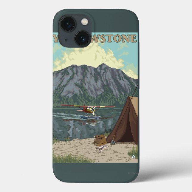 Funda De Case-Mate Para iPhone Bush Plane & Fishing - Yellowstone National (Reverso)