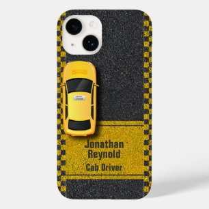 Funda Para iPhone 14 De Case-Mate Business Cab Driver Service Yellow Taxi