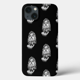 Funda Para iPhone 13 Busto de mármol grecorromano clásico en blanco y n