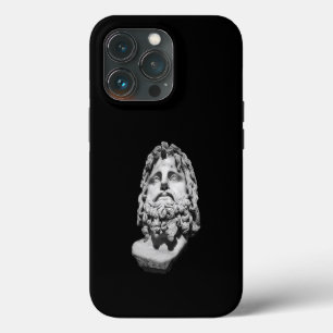 Funda Para iPhone 13 Pro Busto de mármol grecorromano clásico en blanco y n