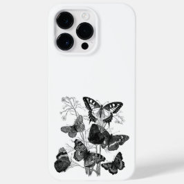Funda Para iPhone 14 Pro Max De Case-Mate Butterflie negro y blanco