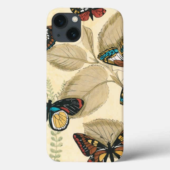 Funda De Case-Mate Para iPhone Butterflies Gliding Over Leaves (Reverso)