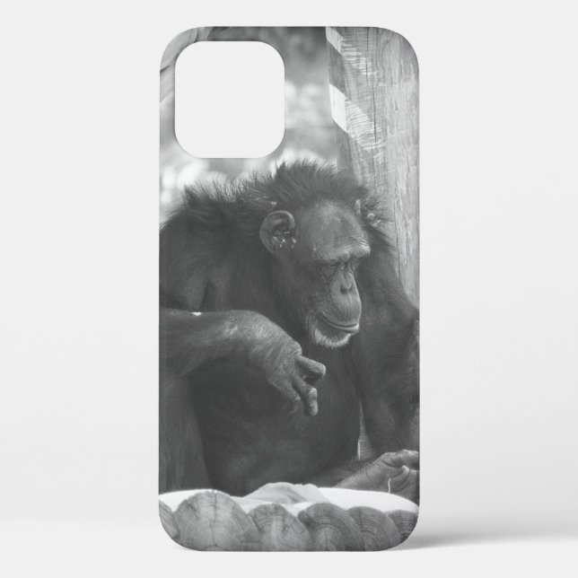 Funda De Case-Mate Para iPhone BW Chimp (Reverso )