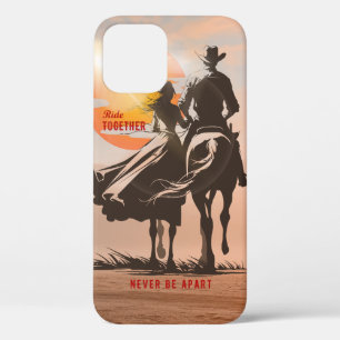 Funda Para iPhone 12 Pro Cabalgando juntos: Una maravillosa vida del Oeste 