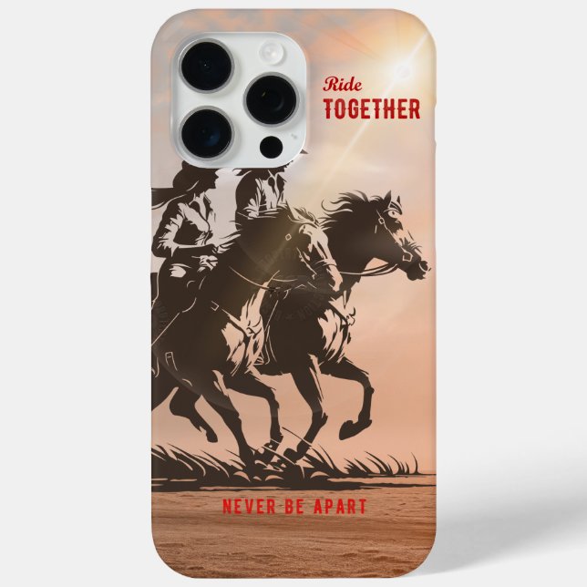 Funda De Case-Mate Para iPhone Cabalgando juntos - Una maravillosa vida Western (Reverso )