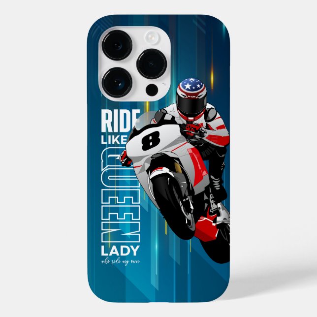 Funda De Case-Mate Para iPhone Cabalgata como una Reina | (Reverso )