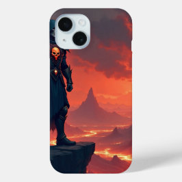 Funda Para iPhone 15 Caballero Oscuro de la Llama