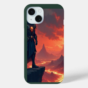 Funda Para iPhone 15 Caballero Oscuro de la Llama