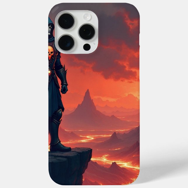 Funda De Case-Mate Para iPhone Caballero Oscuro de la Llama (Reverso )