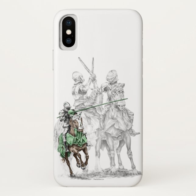 Funda De Case-Mate Para iPhone Caballeros renacentistas medievales (Reverso)