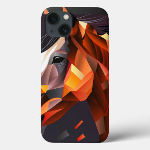 Funda Para iPhone 13 Caballo abstracto