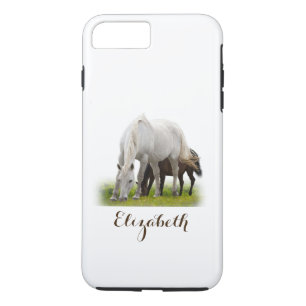Funda Para iPhone 8 Plus/7 Plus Caballo blanco personalizado con dolor
