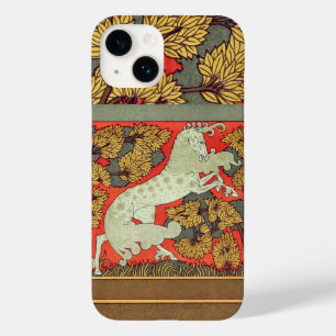Funda Para iPhone 14 De Case-Mate CABALLO BLANCO RAMPANTE, ÁRBOLES EN WOODLAND Art N
