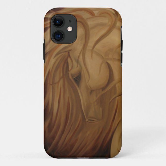 Funda De Case-Mate Para iPhone Caballo clásico Windblown (Reverso)
