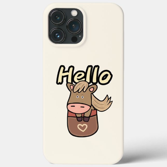 Funda De Case-Mate Para iPhone Caballo de bolsillo (Reverso )