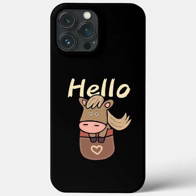 Funda De Case-Mate Para iPhone Caballo de bolsillo (Reverso )